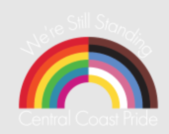 Central Coast Pride Rainbow Pin "We're Still Standing"